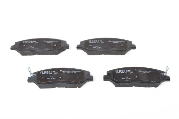 Bromsbeläggsats, Framaxel - HYUNDAI GENESIS, GRAND SANTA FÉ, SANTA FÉ II,  SANTA FÉ III, SANTA FÉ Skåp/SUV II, KIA BORREGO, SORENTO II, SORENTO  Skåp/SUV II, SSANGYONG KORANDO, KORANDO VAN - OE 48130341A0,